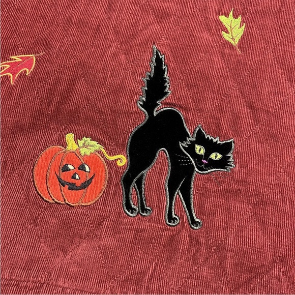 The Quacker Factory Quilted Fall Halloween Corduroy Coat - Picture 4 of 15